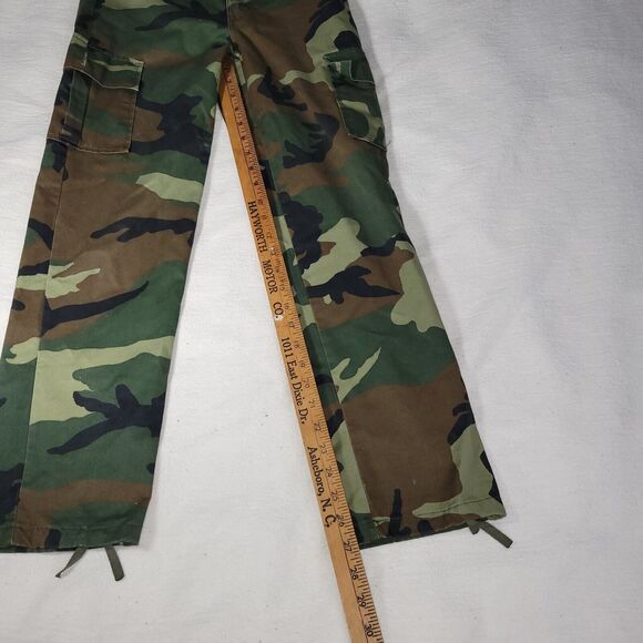 Military Pants Womens Size 16 Woodland Camo Combat Trousers US Army Y2k Green - Picture 7 of 13